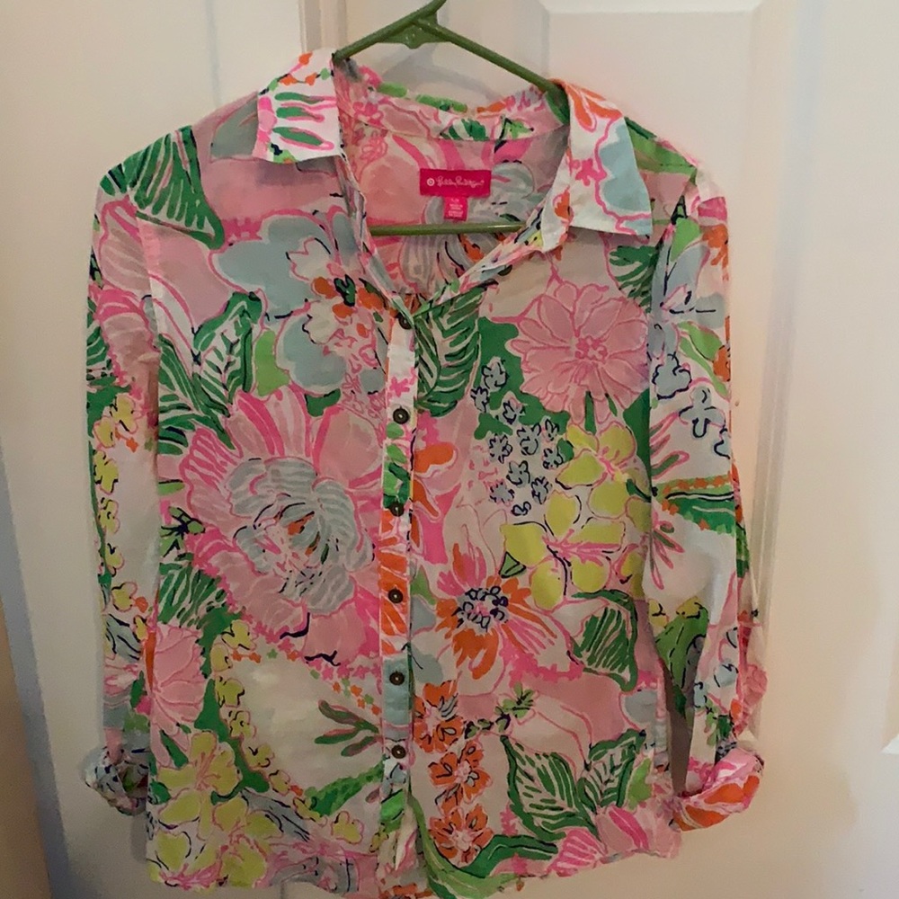 Lilly Pulitzer for Target collared shirt
